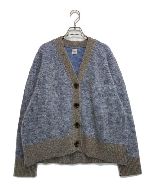 Ron Herman（ロンハーマン）Ron Herman (ロンハーマン) Color Block Mohair カーディガン スカイブルー×ベージュ サイズ:xsの古着・服飾アイテム