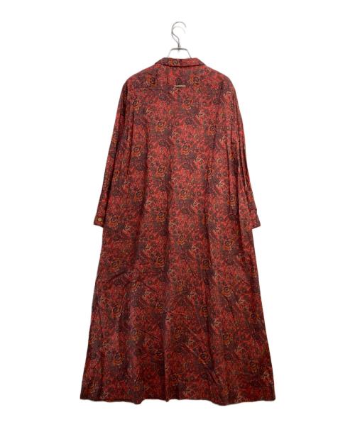 YAECA（ヤエカ）YAECA (ヤエカ) NOTTINGHAM コットンワンピース オレンジ サイズ:Mの古着・服飾アイテム