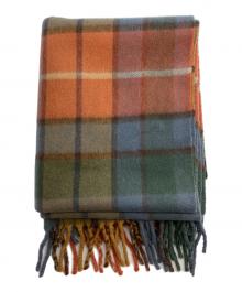 JOHNSTONS（ジョンストンズ）の古着「カシミヤチェックストール」｜マルチカラー