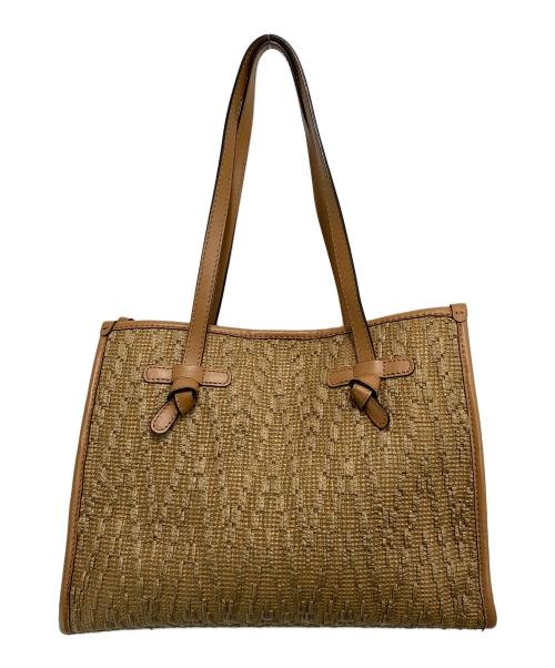 GIANNI CHIARINI（ジャンニ キアリーニ）GIANNI CHIARINI (ジャンニ キアリーニ) マルチェッラ カゴトートバッグ ベージュの古着・服飾アイテム