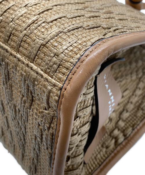 GIANNI CHIARINI（ジャンニ キアリーニ）GIANNI CHIARINI (ジャンニ キアリーニ) マルチェッラ カゴトートバッグ ベージュの古着・服飾アイテム