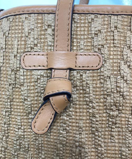 GIANNI CHIARINI（ジャンニ キアリーニ）GIANNI CHIARINI (ジャンニ キアリーニ) マルチェッラ カゴトートバッグ ベージュの古着・服飾アイテム