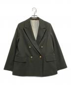 Mila Owenミラオーウェン）の古着「金釦2サイズダブルブレザージャケット」｜カーキ