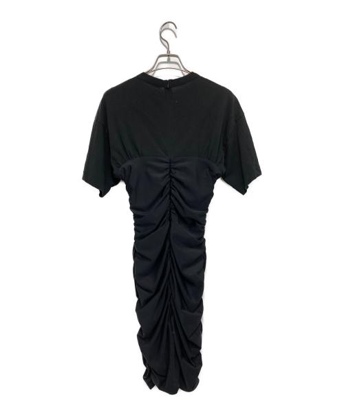 ALEXANDER WANG（アレキサンダー・ワン）ALEXANDER WANG (アレキサンダー・ワン) シャーリングギャザーワンピース ブラック サイズ:Sの古着・服飾アイテム