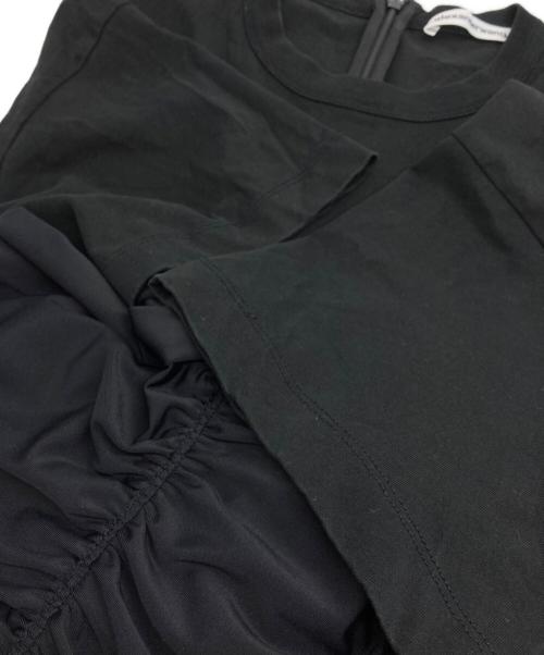 ALEXANDER WANG（アレキサンダー・ワン）ALEXANDER WANG (アレキサンダー・ワン) シャーリングギャザーワンピース ブラック サイズ:Sの古着・服飾アイテム