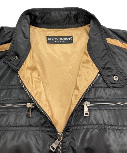 DOLCE & GABBANA（ドルチェ＆ガッバーナ）DOLCE & GABBANA (ドルチェ＆ガッバーナ) ナイロンジャケット ブラック サイズ:48の古着・服飾アイテム