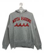muta×acanthusムータ×アカンサス）の古着「College Logo Hooded Sweatshirt」｜グレー