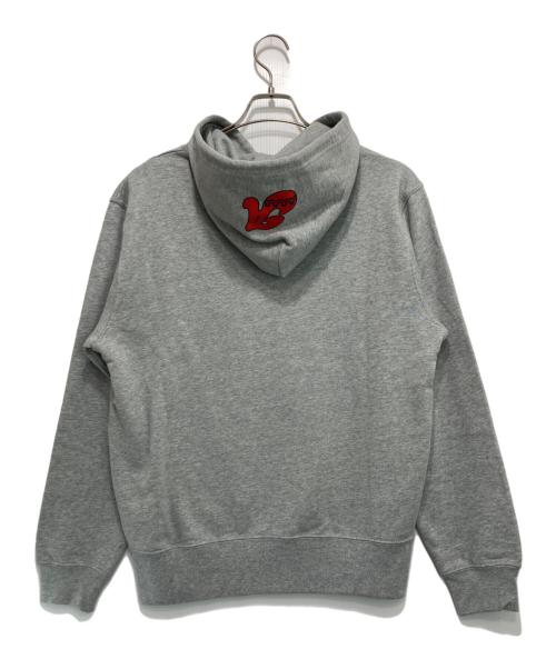muta（ムータ）muta (ムータ) acanthus (アカンサス) College Logo Hooded Sweatshirt グレー サイズ:5の古着・服飾アイテム