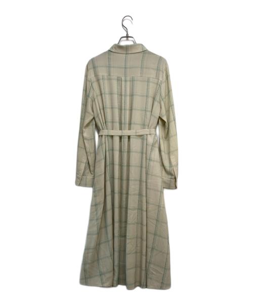 MACKINTOSH（マッキントッシュ）MACKINTOSH (マッキントッシュ) ペイントチェックプリントワンピース ベージュ サイズ:40の古着・服飾アイテム