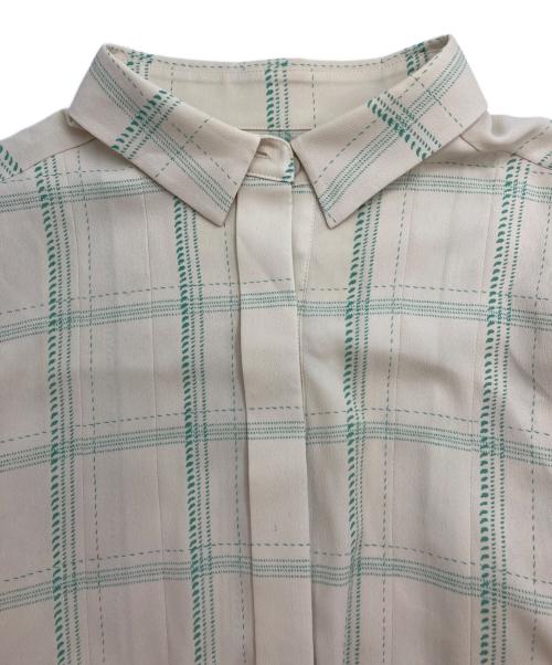 MACKINTOSH（マッキントッシュ）MACKINTOSH (マッキントッシュ) ペイントチェックプリントワンピース ベージュ サイズ:40の古着・服飾アイテム