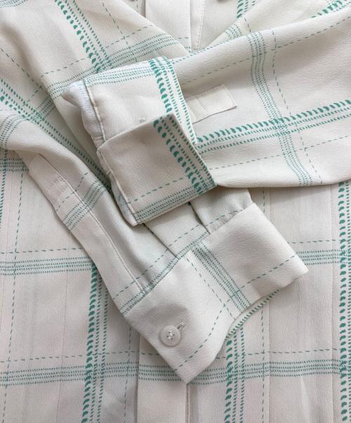 MACKINTOSH（マッキントッシュ）MACKINTOSH (マッキントッシュ) ペイントチェックプリントワンピース ベージュ サイズ:40の古着・服飾アイテム