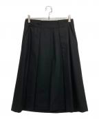 MARGARET HOWELL×FOX BROTHERSマーガレットハウエル×フォックスブラザーズ）の古着「カシミヤウールスカート」｜ブラック