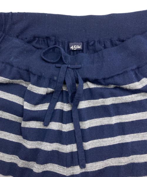 45R（フォーティファイブ・アール）45R (フォーティファイブ・アール) 梳毛バスク天竺のイージーパンツ ネイビー サイズ:記載なしの古着・服飾アイテム
