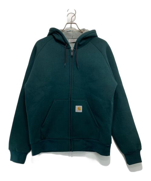 Carhartt WIP（カーハート ワークインプログレス）Carhartt WIP (カーハート ワークインプログレス) ジップパーカー グリーン サイズ:Ｌの古着・服飾アイテム