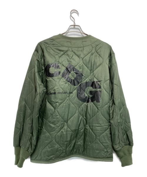 CDG（シーディージー）CDG (シーディージー) ALPHA (アルファ) キルティングジャケット カーキ サイズ:Mの古着・服飾アイテム