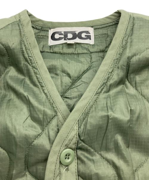 CDG（シーディージー）CDG (シーディージー) ALPHA (アルファ) キルティングジャケット カーキ サイズ:Mの古着・服飾アイテム