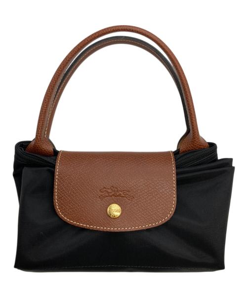 LONGCHAMP（ロンシャン）LONGCHAMP (ロンシャン) ル・プリアージュM  トートバッグ ブラックの古着・服飾アイテム