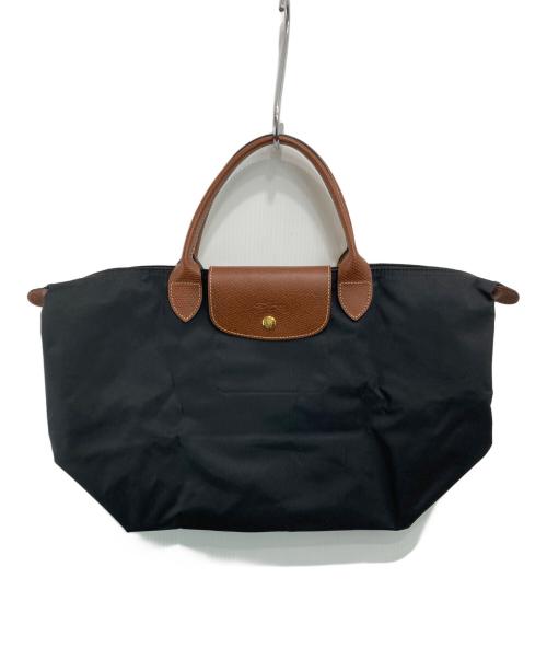 LONGCHAMP（ロンシャン）LONGCHAMP (ロンシャン) ル・プリアージュM  トートバッグ ブラックの古着・服飾アイテム