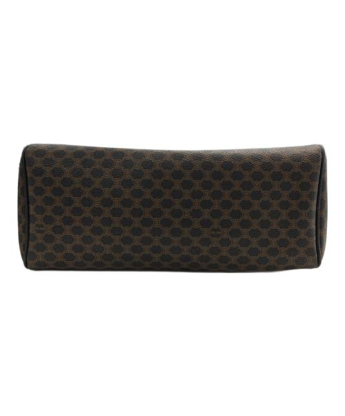 CELINE（セリーヌ）CELINE (セリーヌ) マカダム柄ミニボストンバッグ ブラック×ブラウンの古着・服飾アイテム