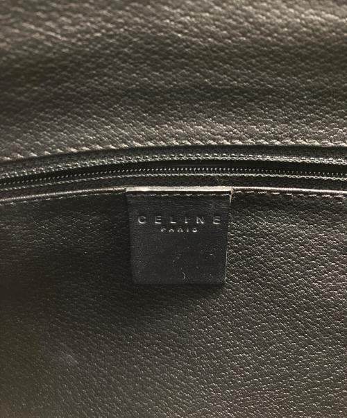 CELINE（セリーヌ）CELINE (セリーヌ) マカダム柄ミニボストンバッグ ブラック×ブラウンの古着・服飾アイテム