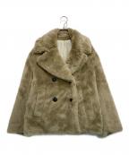 MACPHEEマカフィー）の古着「エコファーコート」｜ベージュ