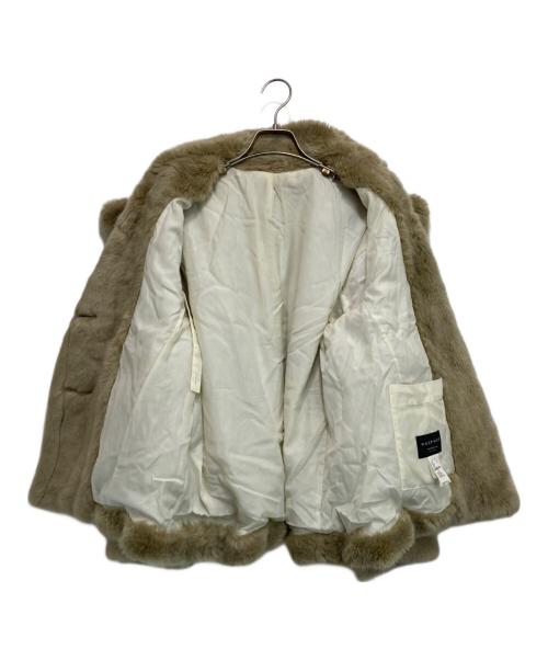 MACPHEE（マカフィー）MACPHEE (マカフィー) エコファーコート ベージュ サイズ:36の古着・服飾アイテム