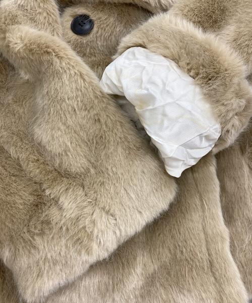 MACPHEE（マカフィー）MACPHEE (マカフィー) エコファーコート ベージュ サイズ:36の古着・服飾アイテム