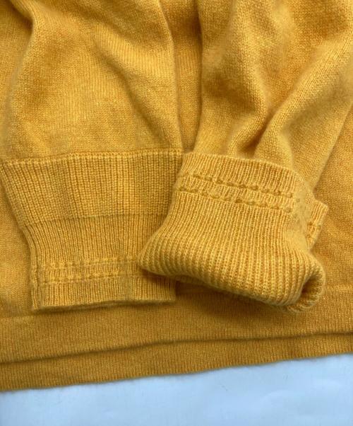 HAVERSACK ATTIRE（ハバーサック アタイア）HAVERSACK ATTIRE (ハバーサック アタイア) カシミヤラガーニット イエロー サイズ:XLの古着・服飾アイテム