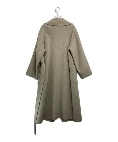 Noble（ノーブル）Noble (ノーブル) super160ショールカラーリバーコート2 ベージュ サイズ:38の古着・服飾アイテム