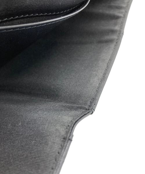 CHANEL（シャネル）CHANEL (シャネル) カメリア キャビアスキン3つ折り財布 ブラックの古着・服飾アイテム