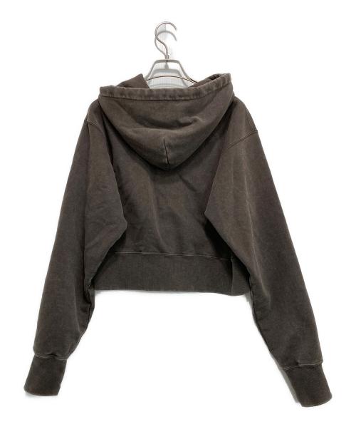 BEAUTY&YOUTH（ビューティーアンドユース）BEAUTY&YOUTH (ビューティーアンドユース) コットン ショートフロントジップパーカ ブラウン サイズ:Fの古着・服飾アイテム