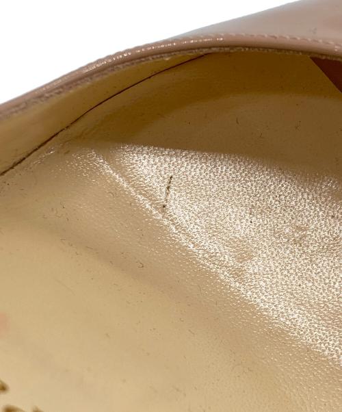 Christian Louboutin（クリスチャン・ルブタン）Christian Louboutin (クリスチャン・ルブタン) オープントゥーパンプス ベージュ サイズ:37の古着・服飾アイテム