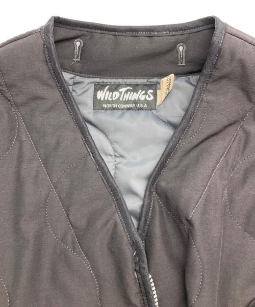 WILD THINGS（ワイルドシングス）WILD THINGS (ワイルドシングス) thriftwear and (スリフトウェアアンド) キルティングジャケット ブラック サイズ:Mの古着・服飾アイテム