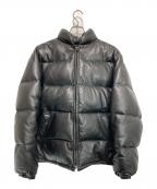 Schottショット）の古着「レザーダウンジャケット」｜ブラック