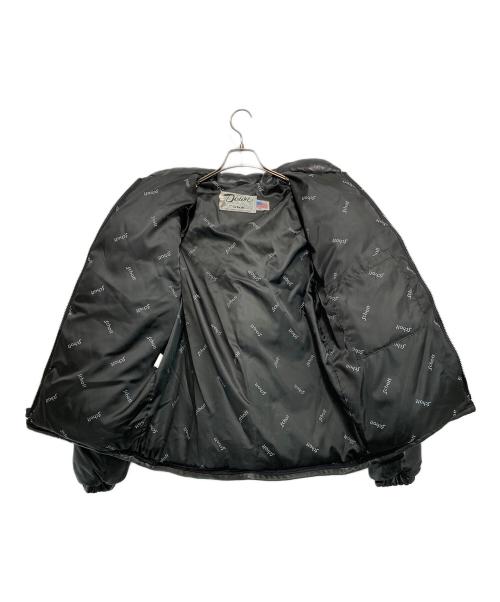 Schott（ショット）Schott (ショット) レザーダウンジャケット ブラック サイズ:40の古着・服飾アイテム