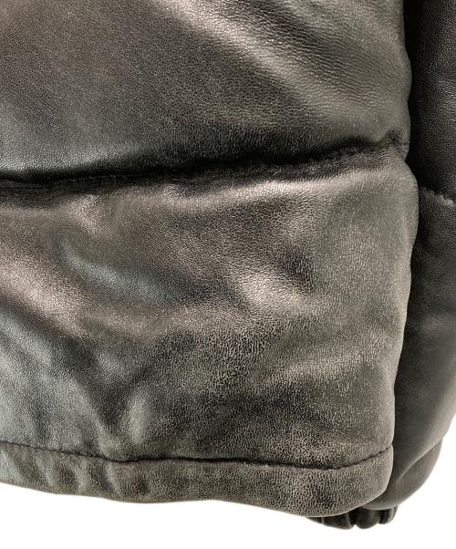 Schott（ショット）Schott (ショット) レザーダウンジャケット ブラック サイズ:40の古着・服飾アイテム