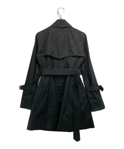BURBERRY BLUE LABEL（バーバリーロンドンブルーレーベル）BURBERRY BLUE LABEL (バーバリーロンドンブルーレーベル) ライナー付シングルトレンチコート ブラック サイズ:36の古着・服飾アイテム