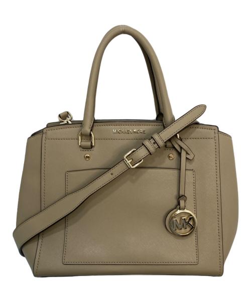 MICHAEL KORS（マイケル・コース）MICHAEL KORS (マイケル・コース) 2WAYバッグ ベージュの古着・服飾アイテム