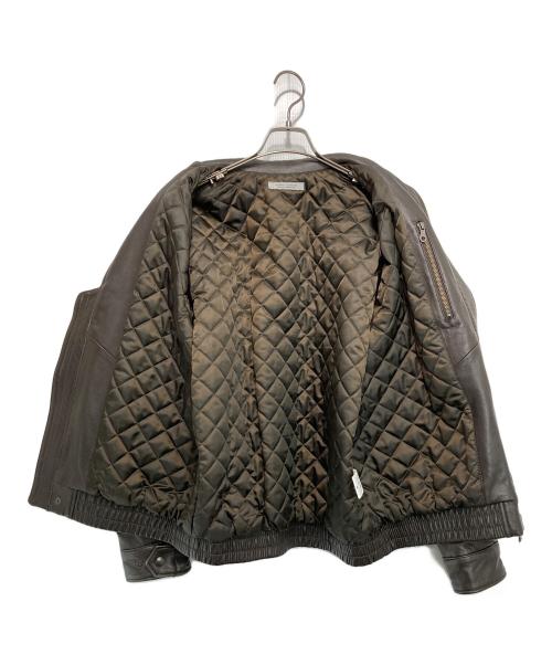 JOURNAL STANDARD（ジャーナルスタンダード）JOURNAL STANDARD (ジャーナルスタンダード) ラム ダッド レザーブルゾン ブラウン サイズ:Mの古着・服飾アイテム