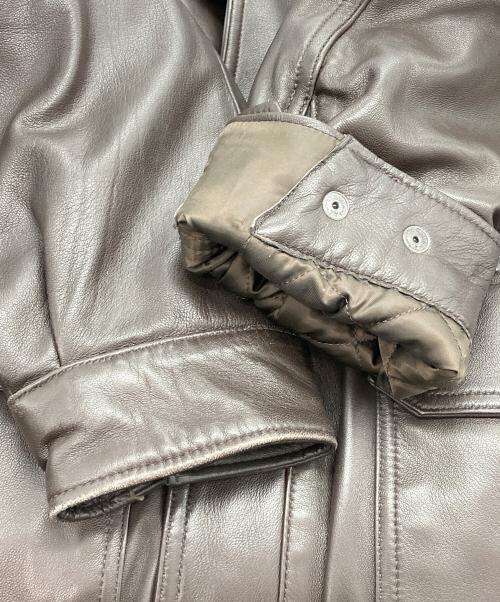 JOURNAL STANDARD（ジャーナルスタンダード）JOURNAL STANDARD (ジャーナルスタンダード) ラム ダッド レザーブルゾン ブラウン サイズ:Mの古着・服飾アイテム