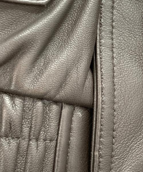 JOURNAL STANDARD（ジャーナルスタンダード）JOURNAL STANDARD (ジャーナルスタンダード) ラム ダッド レザーブルゾン ブラウン サイズ:Mの古着・服飾アイテム