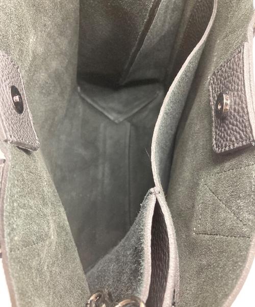 UNITED ARROWS（ユナイテッドアローズ）UNITED ARROWS (ユナイテッドアローズ) スタンダード レザー ミニ トート バッグ ブラックの古着・服飾アイテム