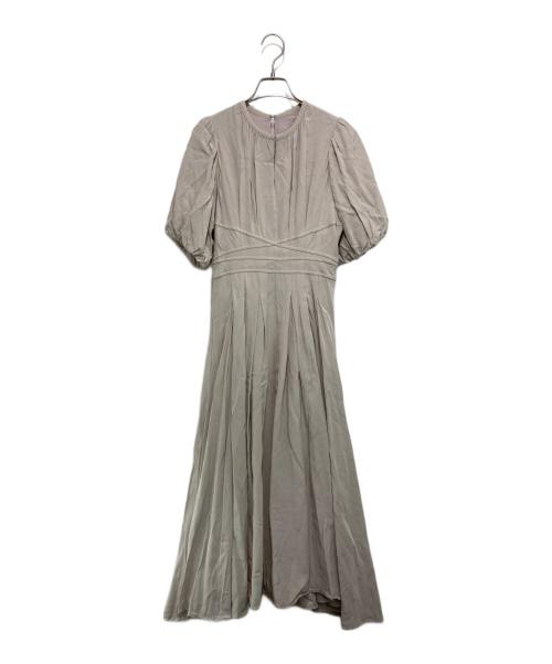 HER LIP TO（ハーリップトゥ）HER LIP TO (ハーリップトゥ) Fountain Lace Up Bow Dress ファウンテンレースアップドレス ベージュ サイズ:Mの古着・服飾アイテム