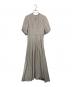 HER LIP TO（ハーリップトゥ）の古着「Fountain Lace Up Bow Dress ファウンテンレースアップドレス」｜ベージュ