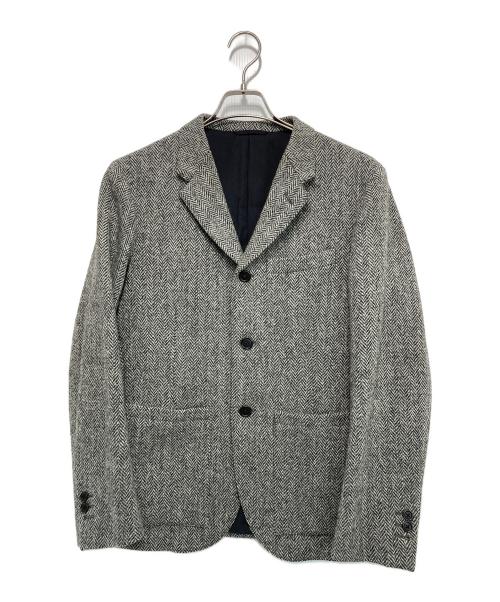 MARGARET HOWELL（マーガレットハウエル）MARGARET HOWELL (マーガレットハウエル) Harris Tweed (ハリスツイード) ツイードジャケット ホワイト サイズ:Lの古着・服飾アイテム