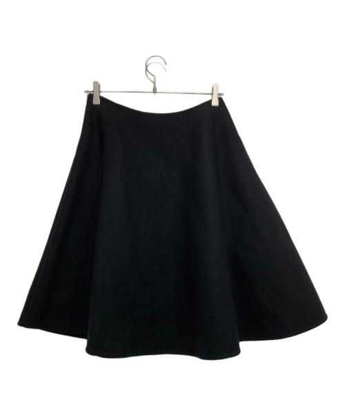 PRADA（プラダ）PRADA (プラダ) ウールカシミヤ混サーキュラースカート ブラック サイズ:44（170/74A）の古着・服飾アイテム