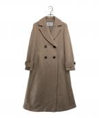 NATURAL BEAUTY BASICナチュラルビューティーベーシック）の古着「ビックカラーダブルチェスターコート」｜グレー