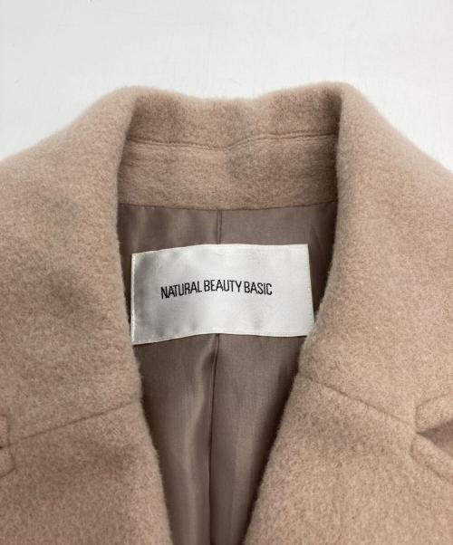NATURAL BEAUTY BASIC（ナチュラルビューティーベーシック）NATURAL BEAUTY BASIC (ナチュラルビューティーベーシック) ビックカラーダブルチェスターコート グレー サイズ:PS（150cm前後・低身長サイズ）の古着・服飾アイテム