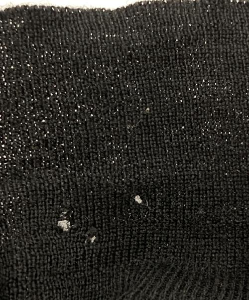 GUCCI（グッチ）GUCCI (グッチ) シルク切替タートルネックニット ブラック×ブラウン サイズ:Sの古着・服飾アイテム