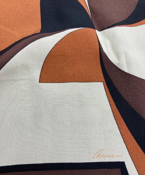 GUCCI（グッチ）GUCCI (グッチ) シルク切替タートルネックニット ブラック×ブラウン サイズ:Sの古着・服飾アイテム